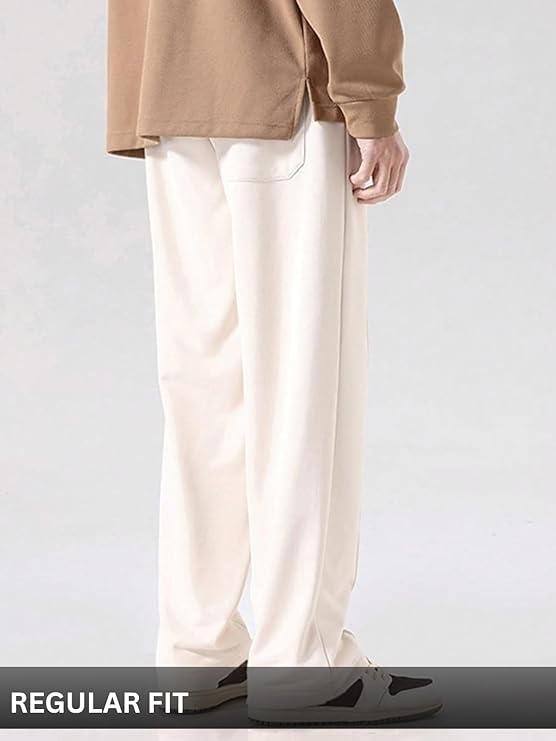Men's Lycra Cargo Track Pants – Loose Fit Joggers for Men | Korean Style Travel & Lounge Wear with Pockets