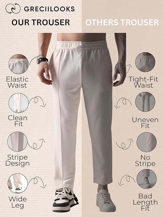 Men's Lycra Cargo Track Pants – Loose Fit Joggers for Men | Korean Style Travel & Lounge Wear with Pockets